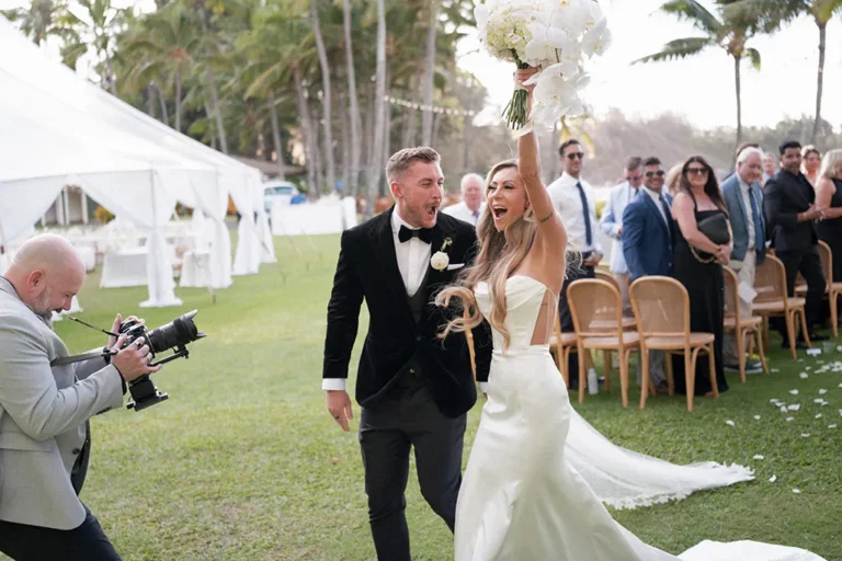 Wes Larsen Media filming a wedding
